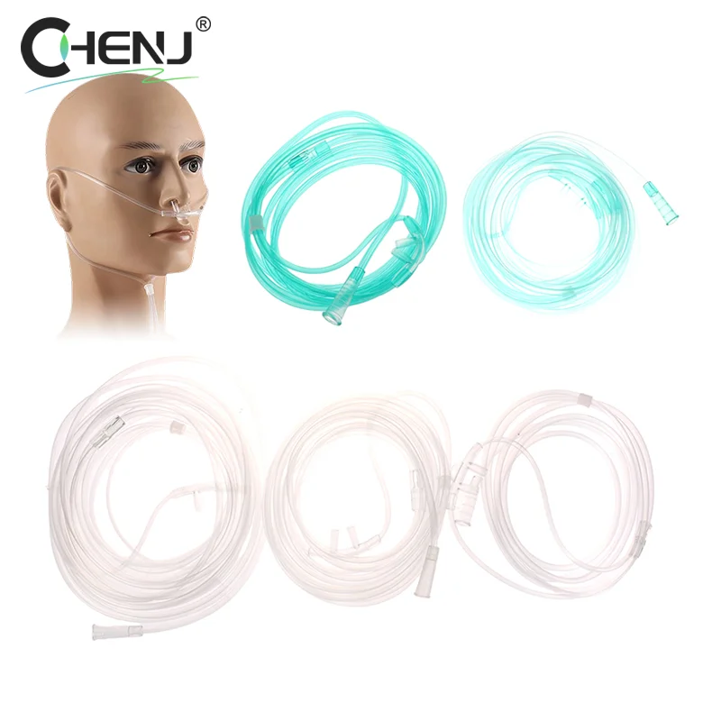 1PCS 1.5/1.8/3/4/5M Disposable Oxygen Tube Double Nasal Oxygen Tube Independent Packing Medical Care Machine Breathing Cannula