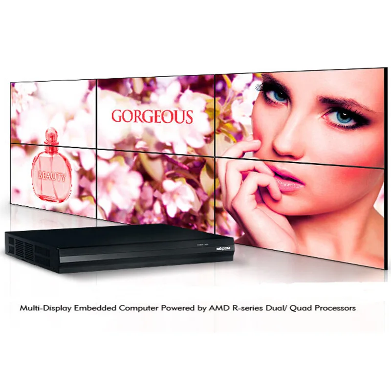 46-Inch LCD splicing screen, bilateral splicing 3.5MM LCD display wall, large video wall