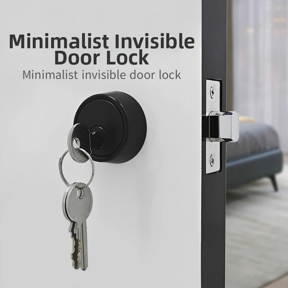 Concealed Passage Lock for Interior Wooden Doors Exit Function Left Right Swing Compatible Stainless Steel Zinc Alloy Build