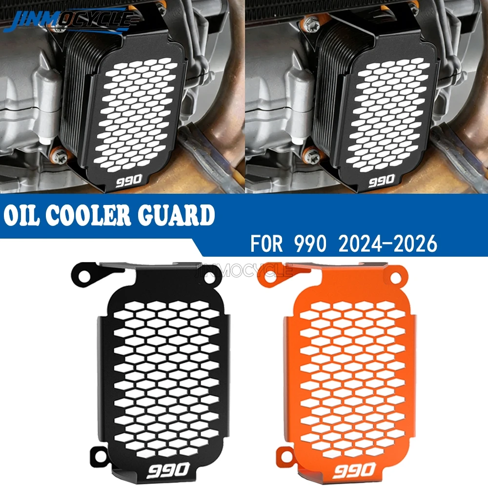 

2026 New JINMOCYCLE Accessories Oil To Water Heat Exchanger Guard Protector For Duke 990 R 990R 2024 2025 Oil Cooler Guard