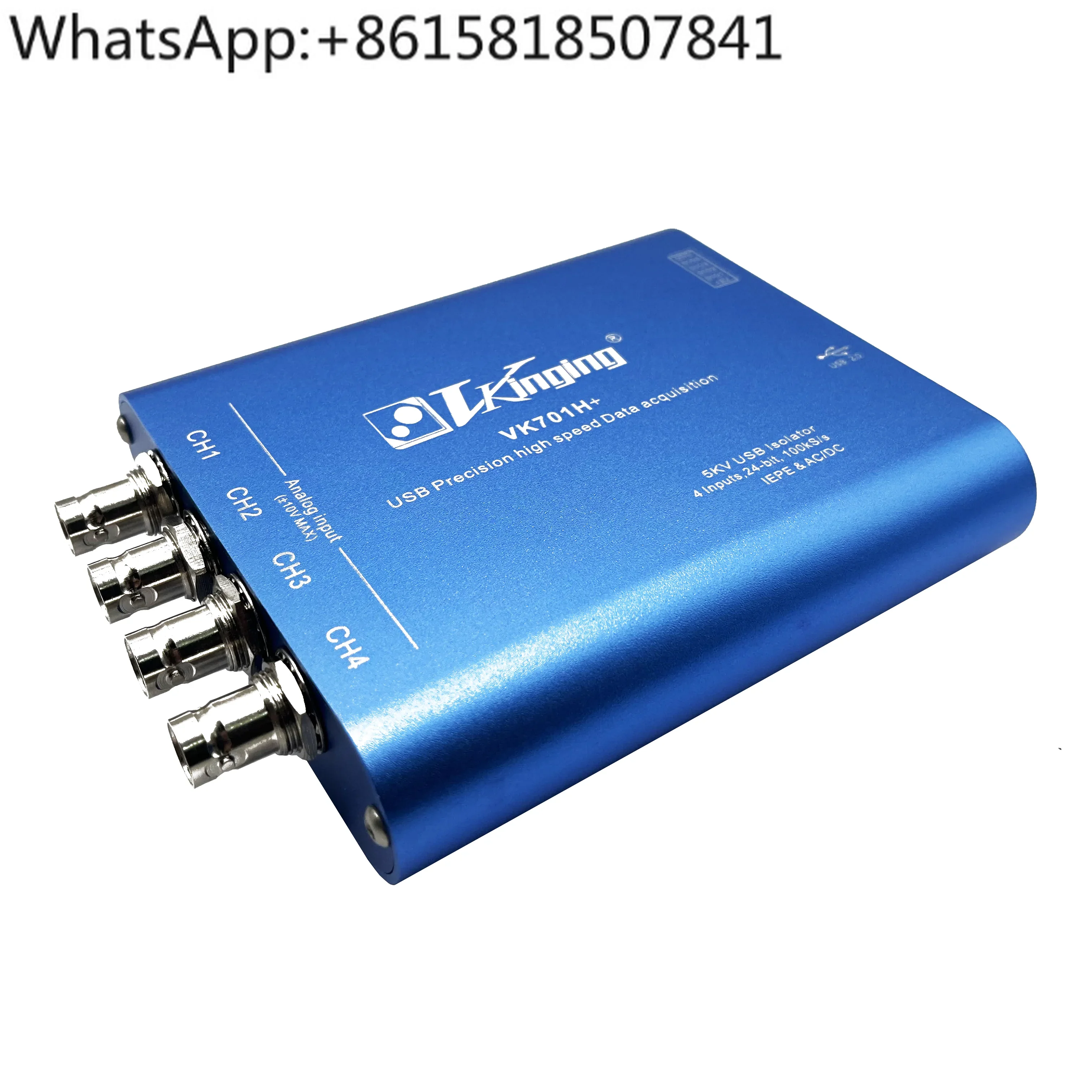 VK701H + isolated USB 24-bit data collection card 102.4K sampling support ADC/IEPE/0-20mA