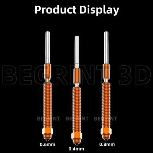 Imagen 2 del producto Para impresora 3D Creality Hi Combo, Kit de boquillas de intercambio rápido de 0,2/0,4/0,6/0,8mm, boquilla de alto flujo de rotura de calor de aleación de titanio para K2 Plus