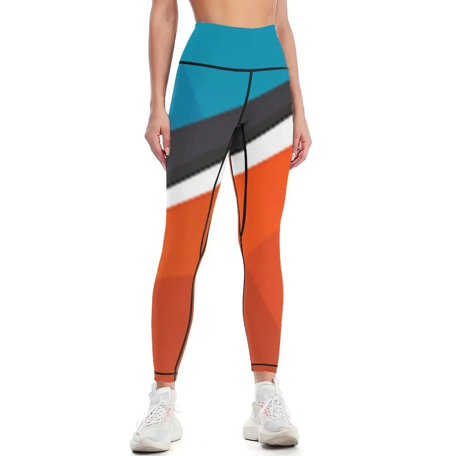 

Retro Stripe Leggings Sportswear woman gym joggers for Fitness's gym clothes Women's push up Womens Leggings