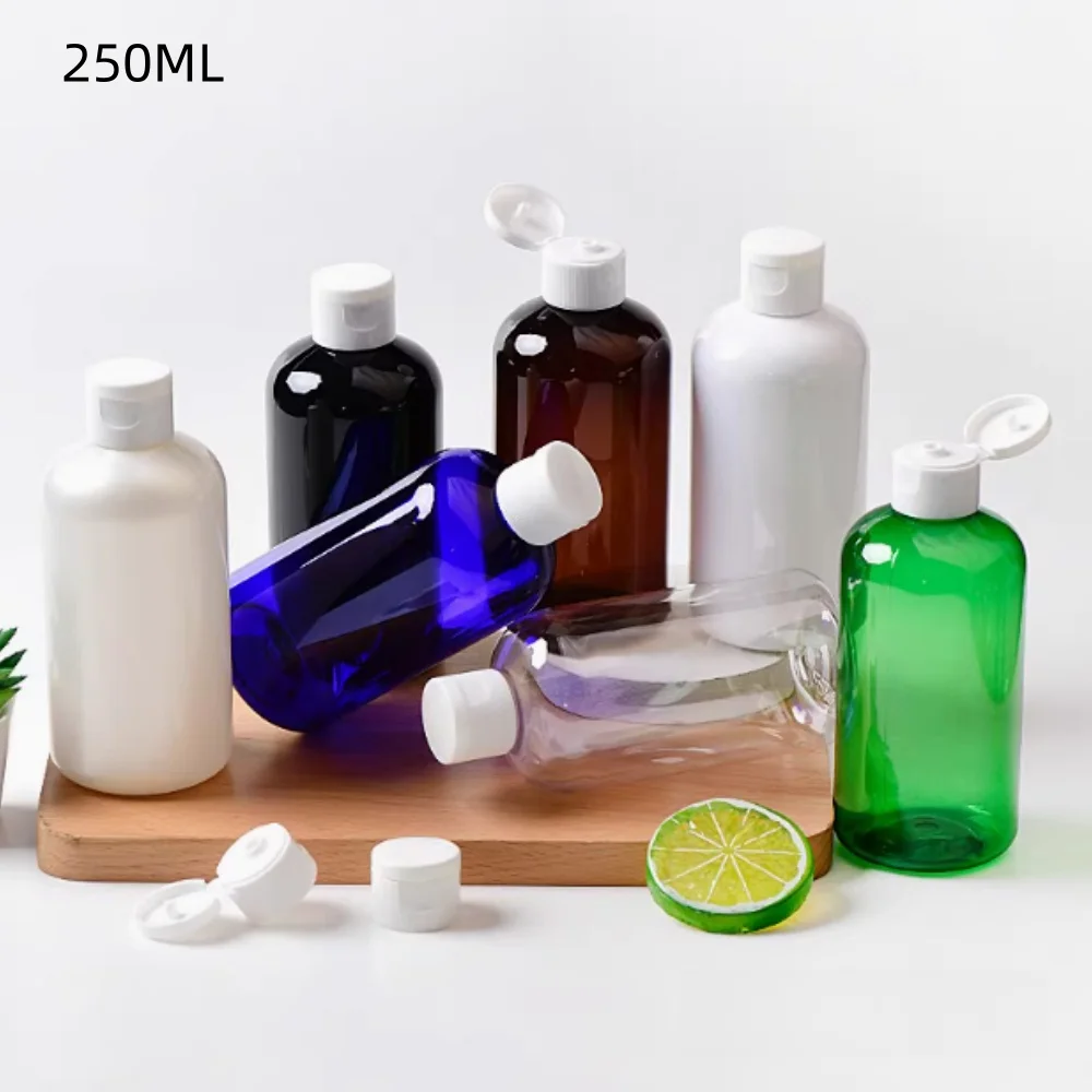 30ชิ้น250มิลลิลิตรขวดพลาสติกใสขวดขายส่งขายปลีกรีฟิลครีมเนยน้ําผึ้งขนาดใหญ่ภาชนะบรรจุเครื่องสําอางที่ว่างเปล่า