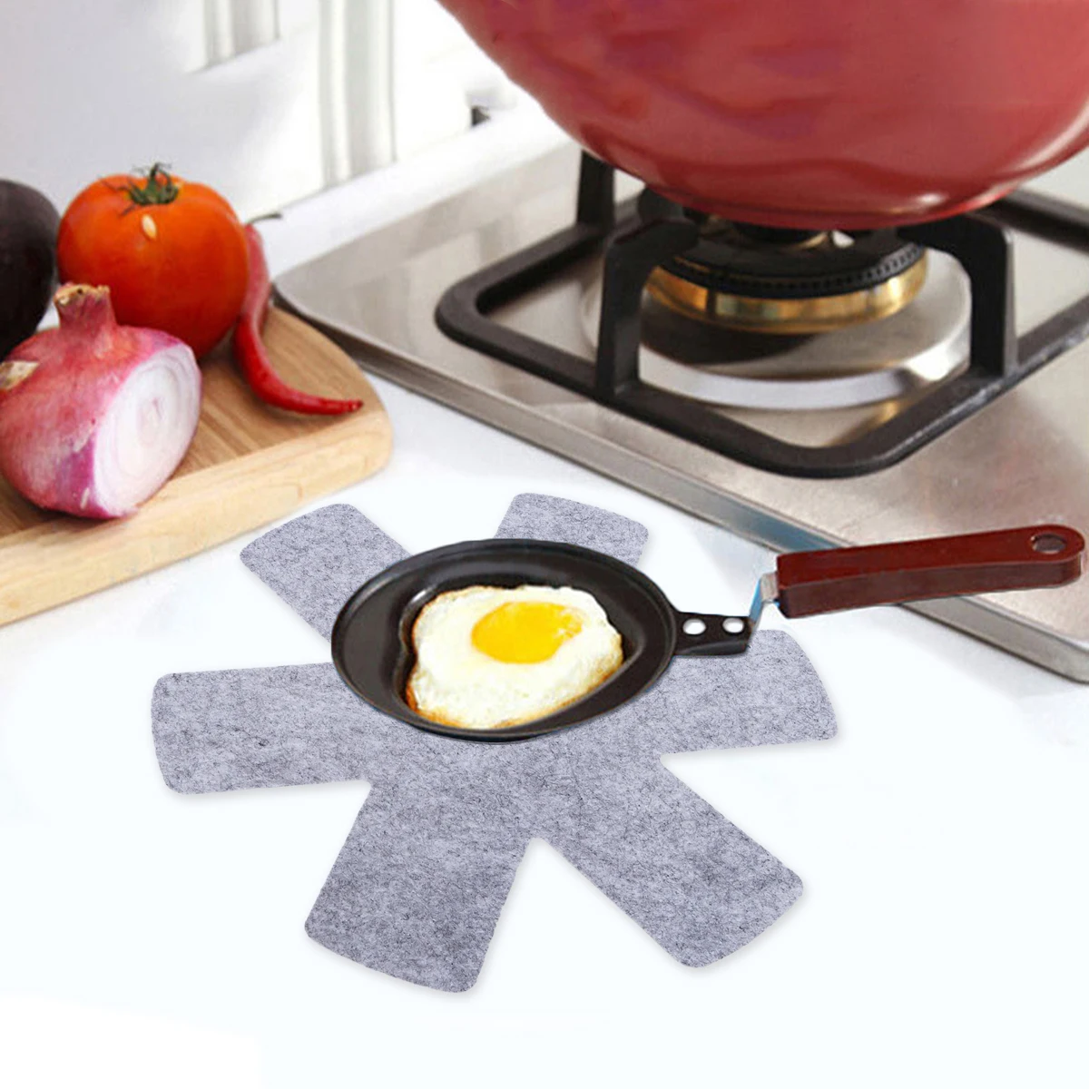 

12 pcs Non Stick Pan Protectors Grey Set Heat Resistant Cookware Protectors 38Cm 35Cm 26Cm Easy Clean