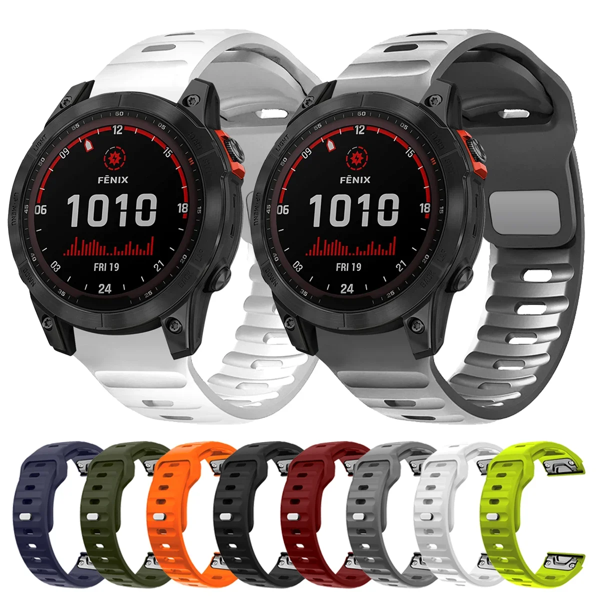 For Garmin Fenix 7 7Pro 6 6Pro 5 5Plus Silicone Strap Replacement Forerunner 965 955 945 935 Wrist Watch Band Sports Bracelet
