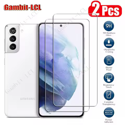 2PCS Original Protection Tempered Glass For Samsung Galaxy S21+ S21 5G PLUS G990F G996B Screen Protective Protector Cover Film