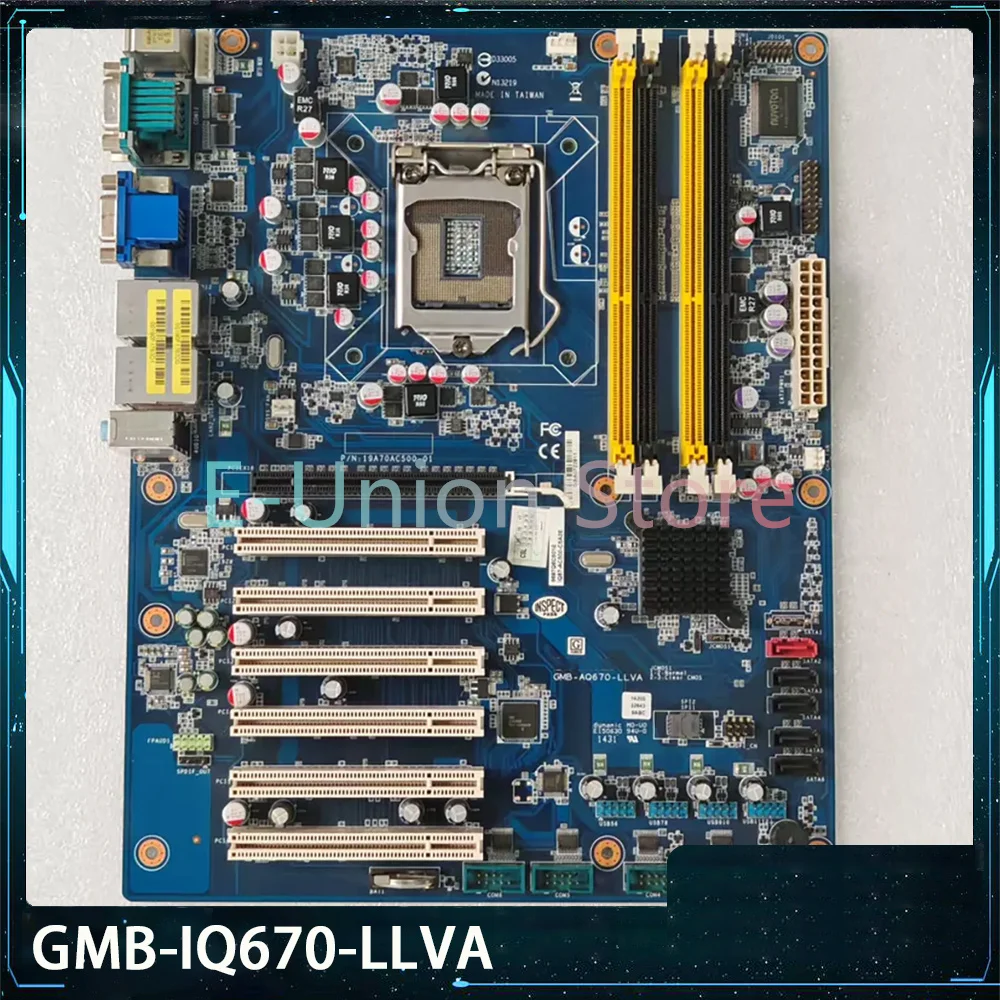 Промышленная материнская плата GMB-IQ670-LLVA с поддержкой DDR3 и двумя сетевыми картами