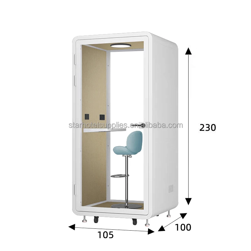 

Cheap Soundproof Booth Soundproof Telephone Office Small Soundproof Room