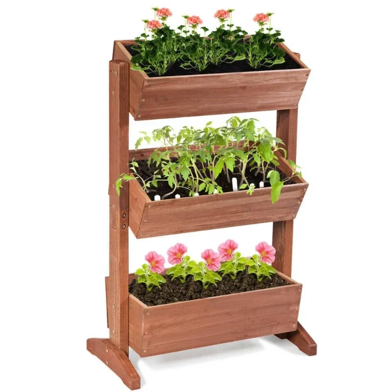 Wholesale 2020 New Vegetable Elegance Wooden Raised Garden Bed Planter