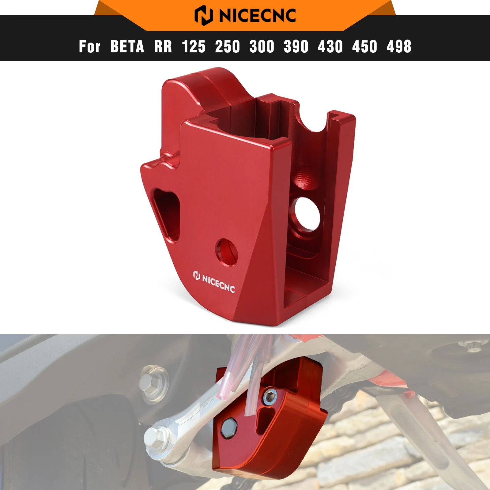 NICECNC For Beta RR 300 RR 250 2015-2024 Rear Shock Absorber Linkage Guard RR 350 RR 390 RR 430 RR 500 RR-S RS 350 390 430 500