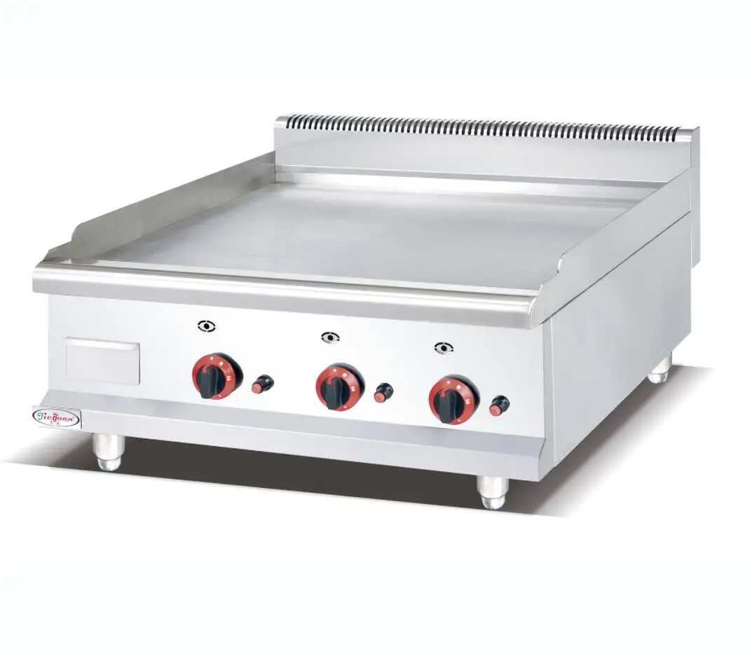 Handels üblicher Edelstahl Küchen grill flache Platte Gas grill handels übliche Gas grill platte