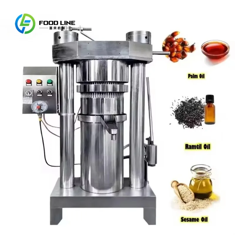 Hot Selling Automatic Hydraulic Oil Press Machine for Commercial Use Soybean & Sesame Oil Cold Pressing High Capacity