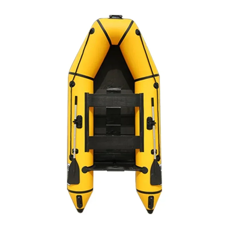 -MC280-1 Solarmarine 4 personas piso de madera lancha de remos Pvc inflable asalto pesca barco velocidad yate bote Kayak canoa