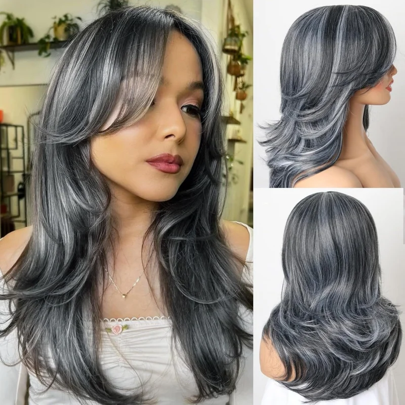 European and American women's wigs 13*4 natural color hair lace front wig