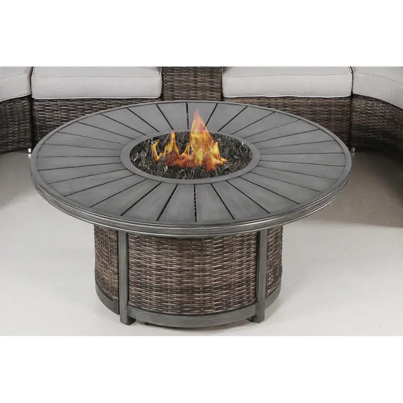 

25" H x 52" W Propane Outdoor Fire Pit Table - Modern Design for Garden & Patio, Easy to Use & Assemble, Ideal for Outdoor