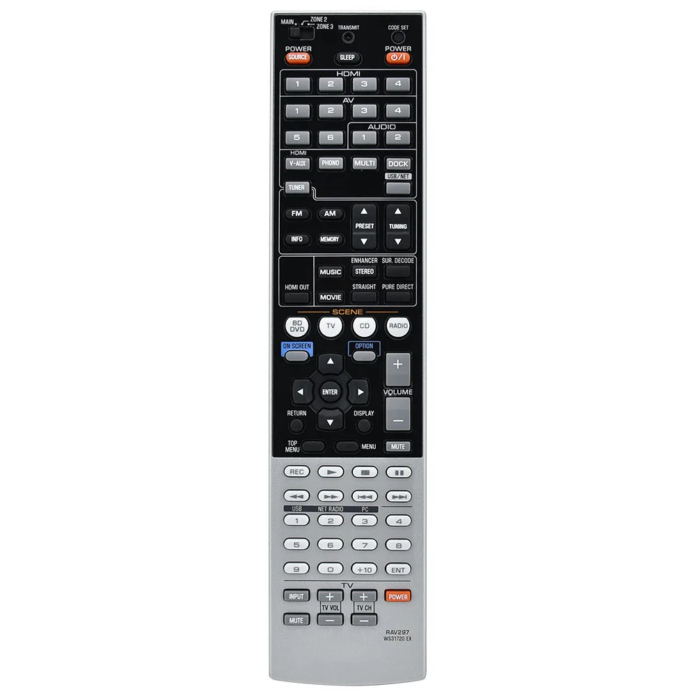 New Genuine RAV298 WS31730 EX For Yamaha TV AV Receiver Remote RX-V2065 RAV297