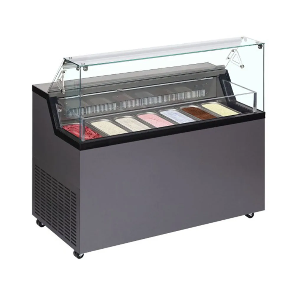 FOODLINE Mini Vertical Cooler Anti-fog Glass Door Easy Clean SUS304 Inner Liner For New Food Vendors