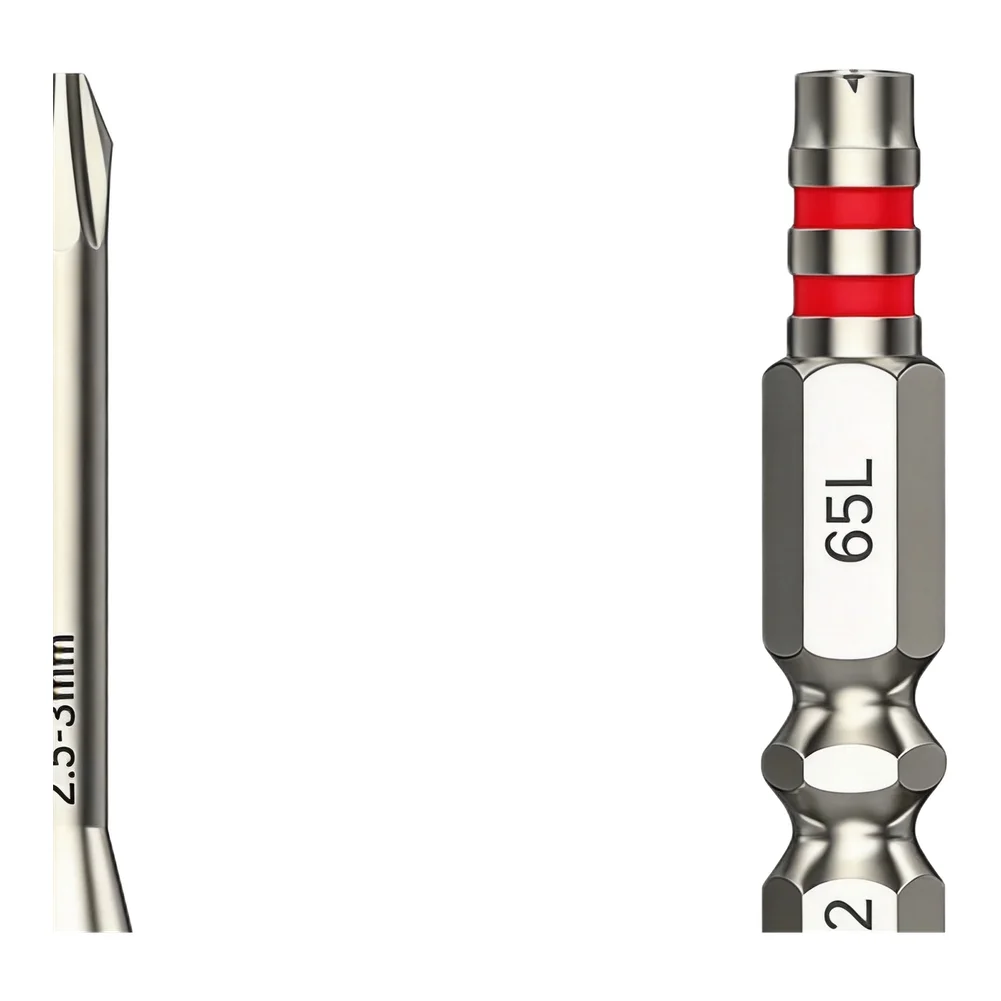 Hexagonal Screwdriver Bits 65mm 100mm Length for Electric Drivers Compatible with 6.35mm Chuck and Magnetic Tip Design