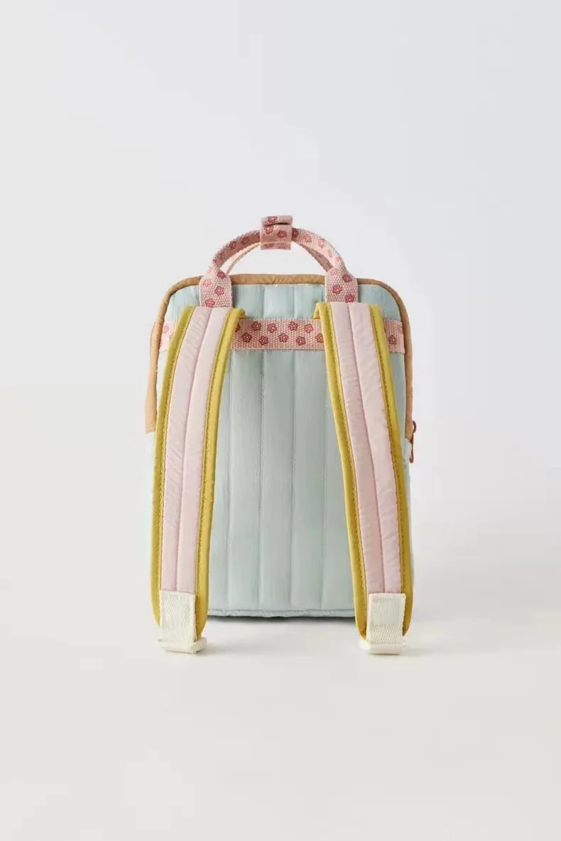 Leichter Kinderrucksack mit Niedlichem Sonnenblumen-Anhänger Buntes Design Schultasche für Mädchen Jungen Tragbare Kinder-Einkaufstasche – Detail 4