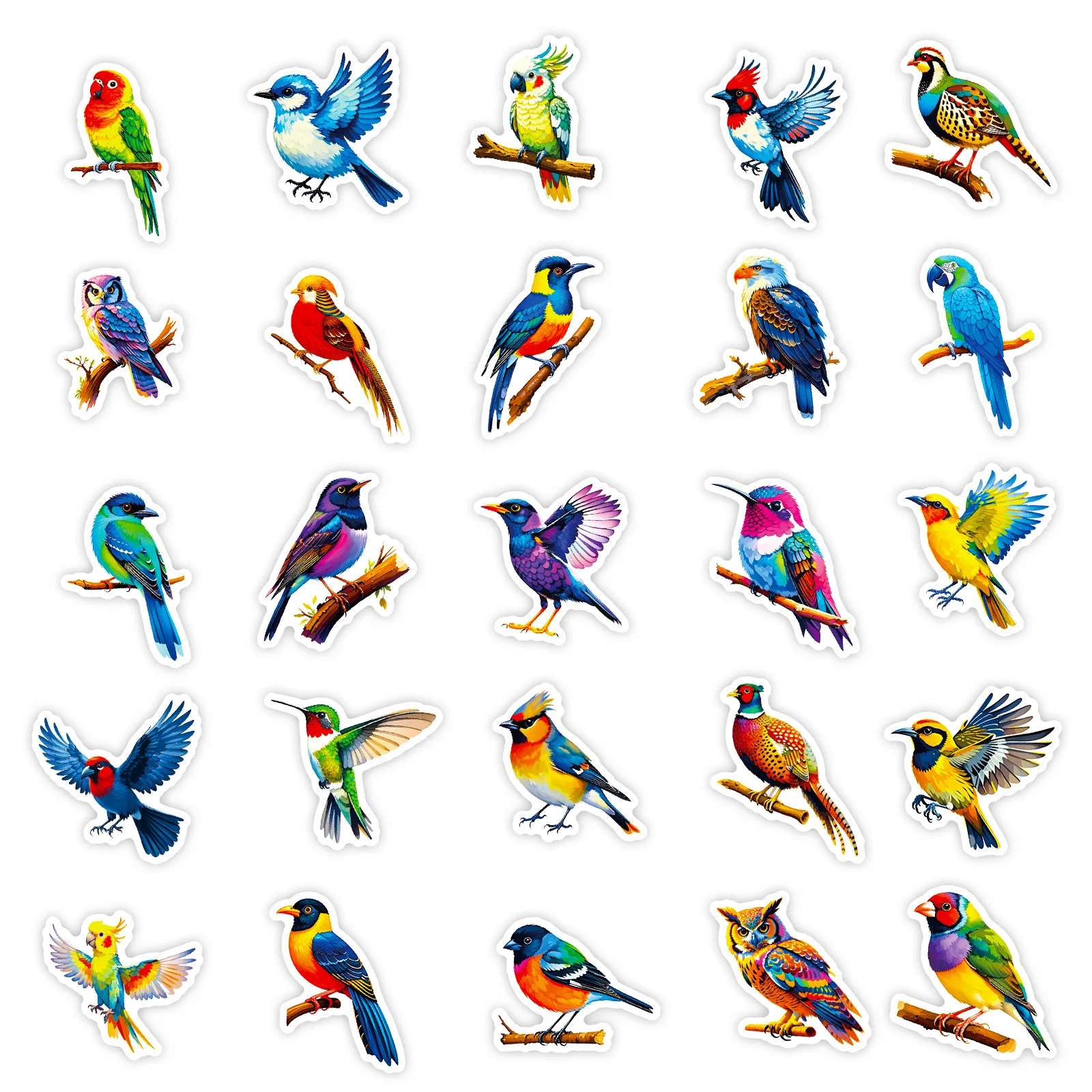 10/30/56 SZTUK Jasne Naklejki z Ptakami i Zwierzętami Graffiti DIY Wodoodporne na Kubek z Wodą Telefon Komputer Notatnik Artykuły Papiernicze Bagaż