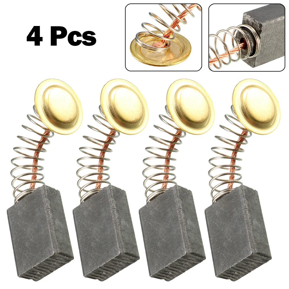 4 pezzi motore elettrico smerigliatrice angolare spazzole di carbone 16x12.5x6.5mm per trapani elettrici martello collettore di polveri accessori per utensili elettrici