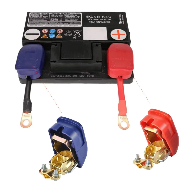 

Соединители клемм аккумулятора 1 пара включает положительные и отрицательные автомобильные быстроразъемные разъемы 12 В, подходящие для транспортных средств, лодок