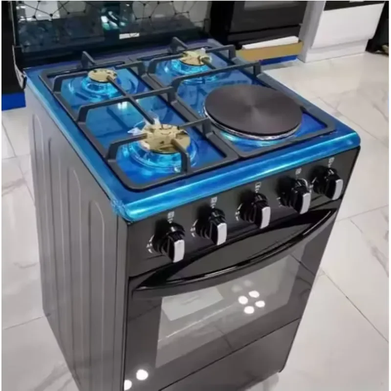 3 Gas 1 Electric vertical electric oven, electric stove with oven, commercial kitchen utensils Gas stove with oven and grill