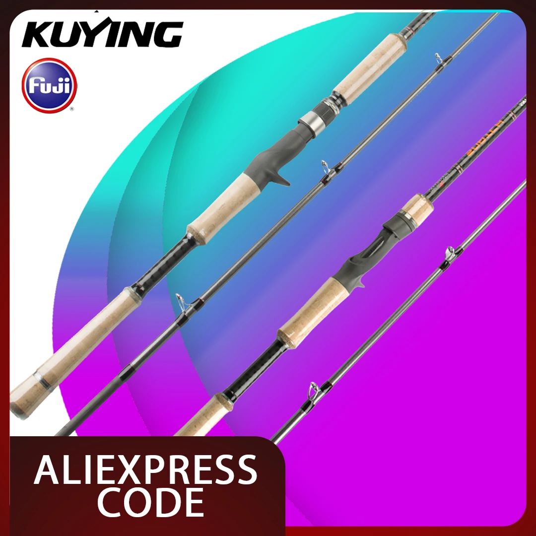 

KUYING SNATCH Heavy Power Carbon Fishing Rod Super Hard 7ft/7.3ft/7.6ft H/XH Action 6-60g Casting Lure Snakehead Rod for Angling