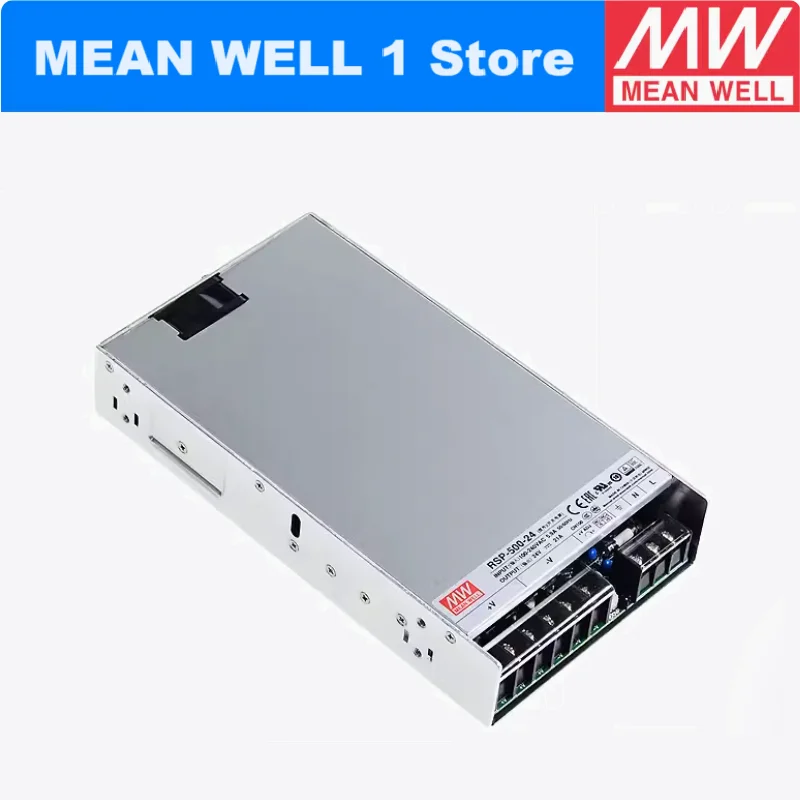 MEAN WELL RSP-500 RSP-500-5 RSP-500-12 RSP-500-24 RSP-500-48 Single Output with PFC Function