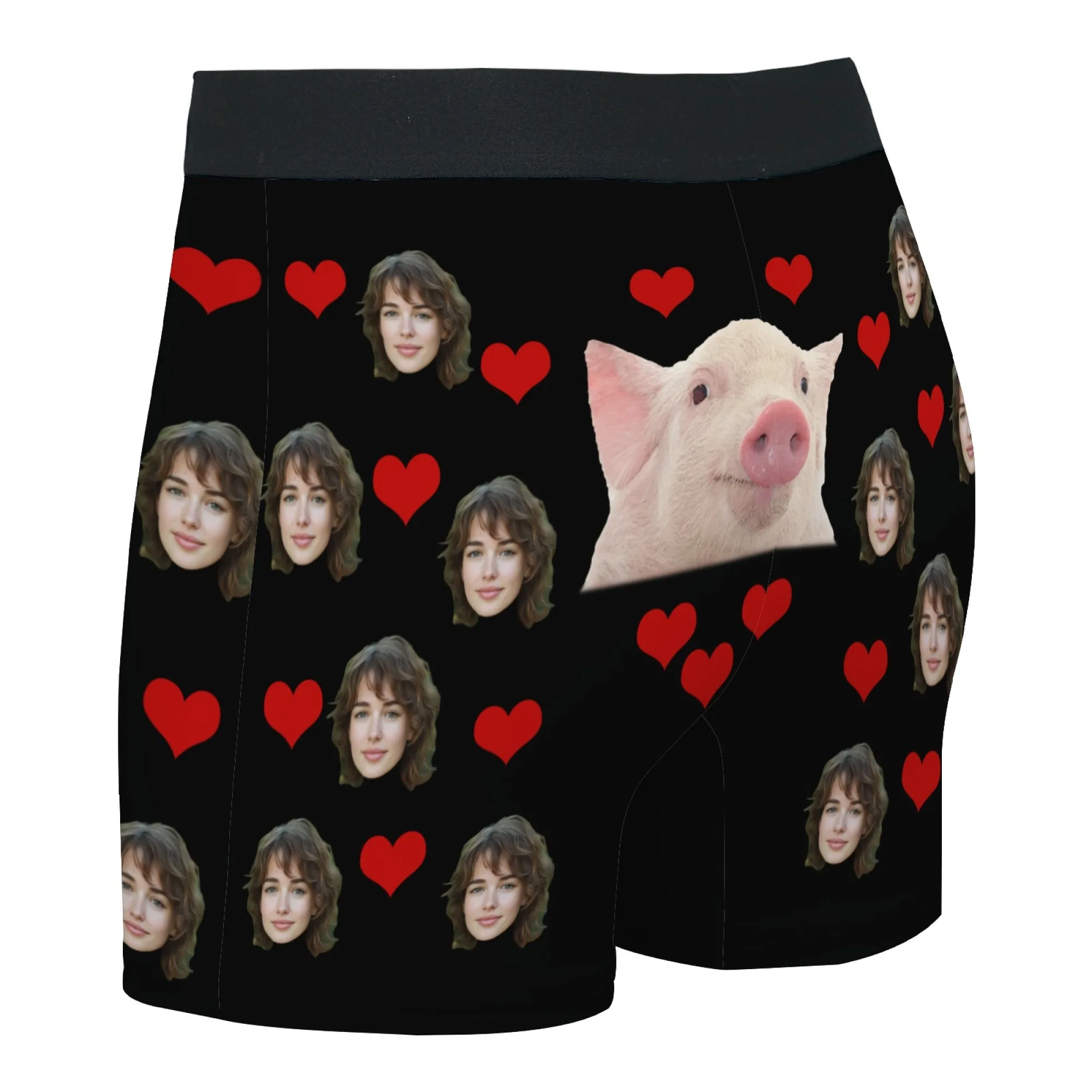سراويل داخلية مخصصة للوجه مع صورة ملابس داخلية مضحكة مع وجوه قابلة للاستبدال لهدايا عيد الحب هدية مزحة مثيرة ومرحة #5