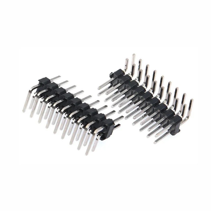 2.54mm double row of bent pins 90 degree bend needle bend foot Connector 2x2p/2*3/4/5/6/8/10/20/40p