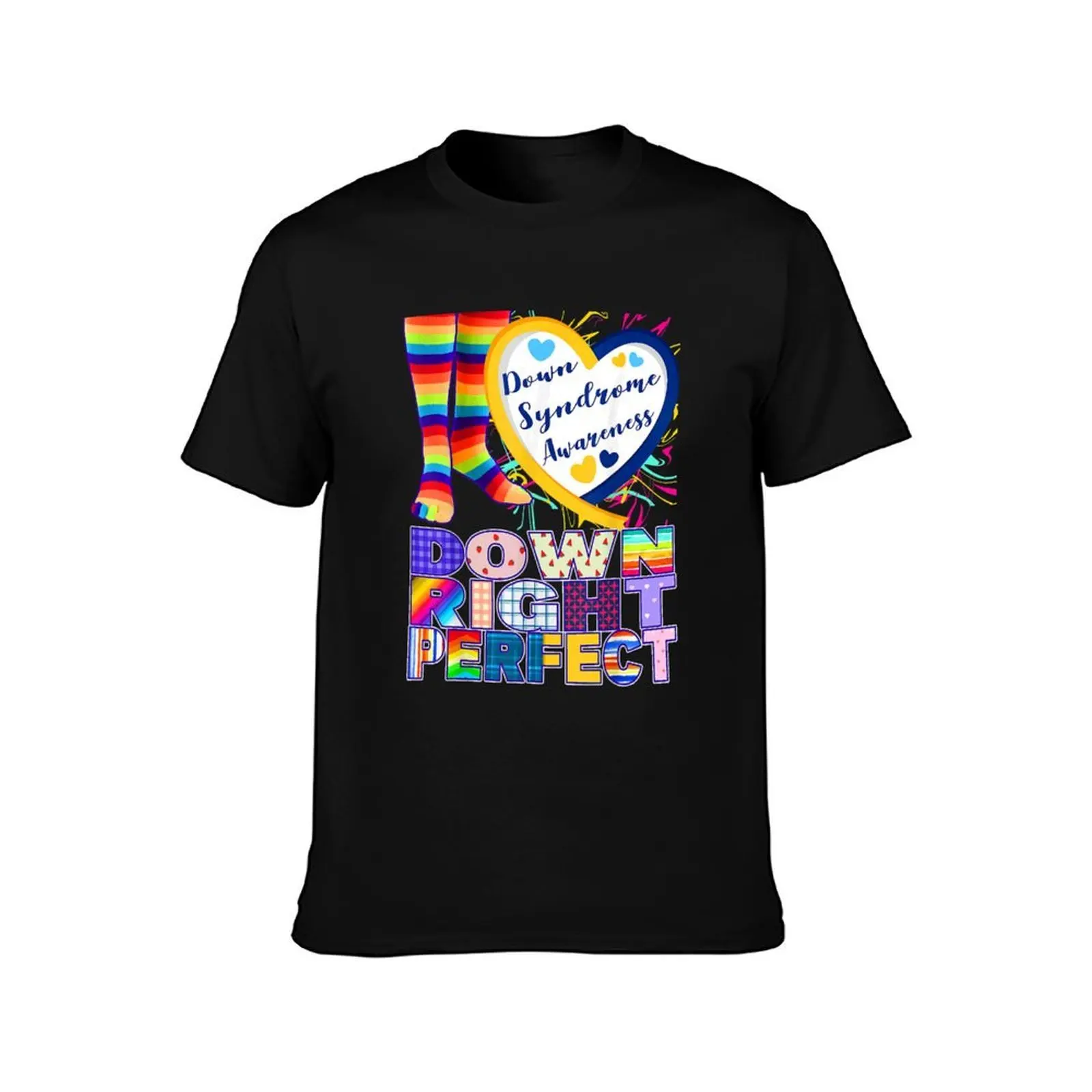 World Down Syndrome Day Rock Your Socks T21 Awareness T-Shirt Lightweight Basic Short Sleeve Shirt