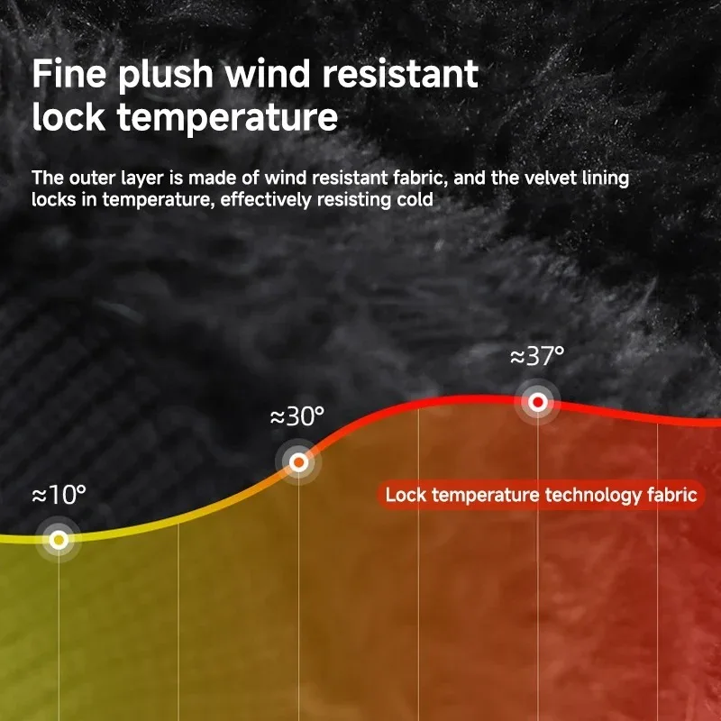 Gloves for Women Winter Motorcycle Riding Men's Touch Screen Warm Ski Velvet Thickened Windproof Outdoor