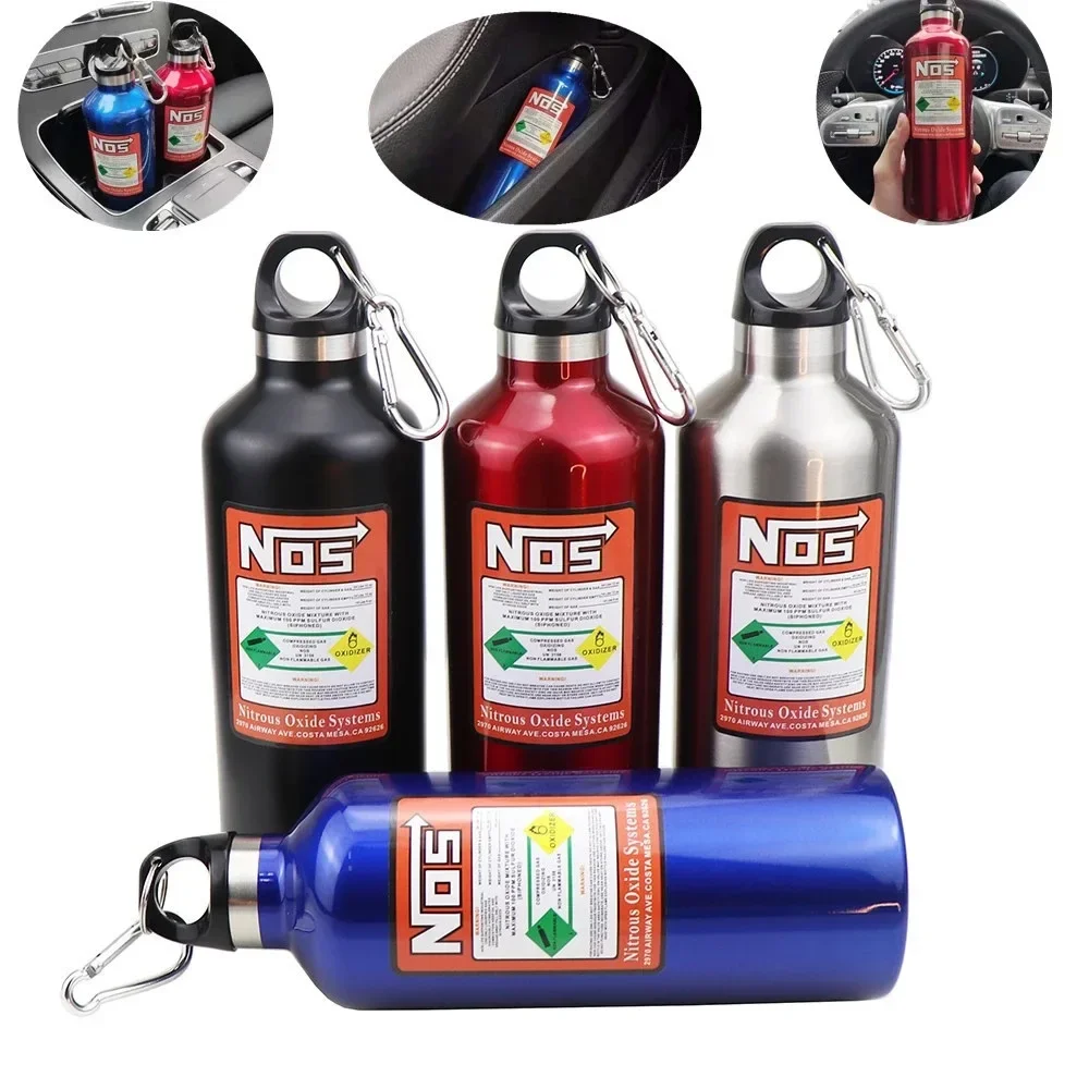 Stainless Steel Car NOS Nitrogen Bottle Insulation Cup 500ml Insulation Pot Racing Style Car Interior Decoration Accessories