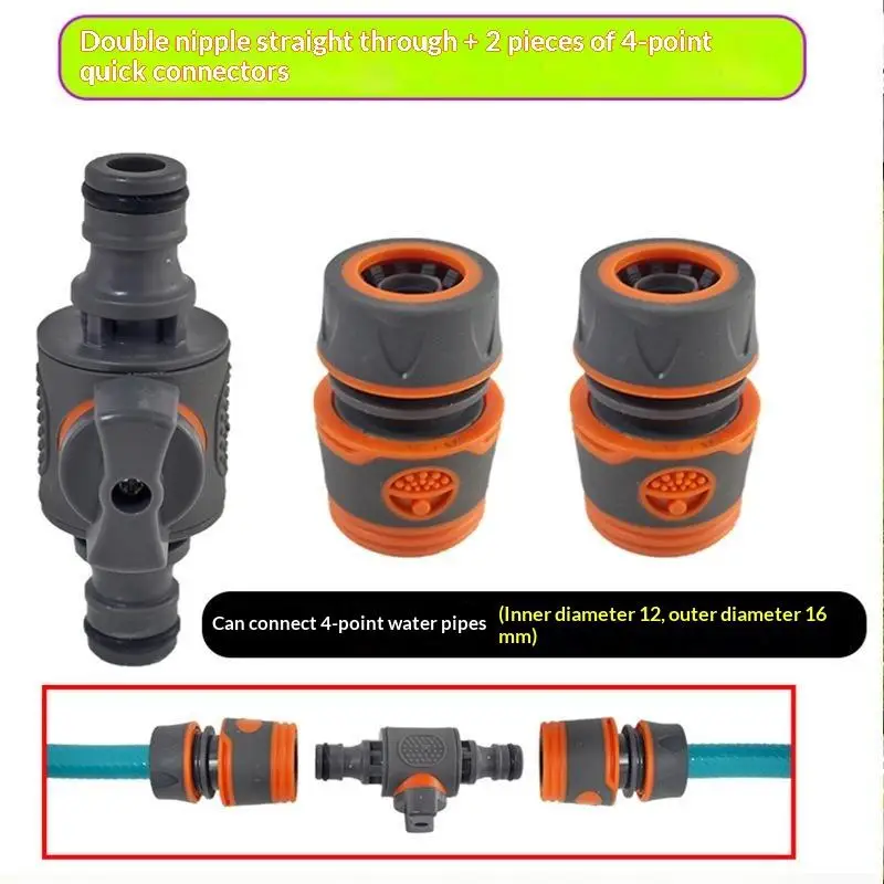 Garden Hose Stop Water Quick Coupler 1/3 Pcs Leakproof Pipe Fitting for Outdoor Gardening Irrigation Car Washing