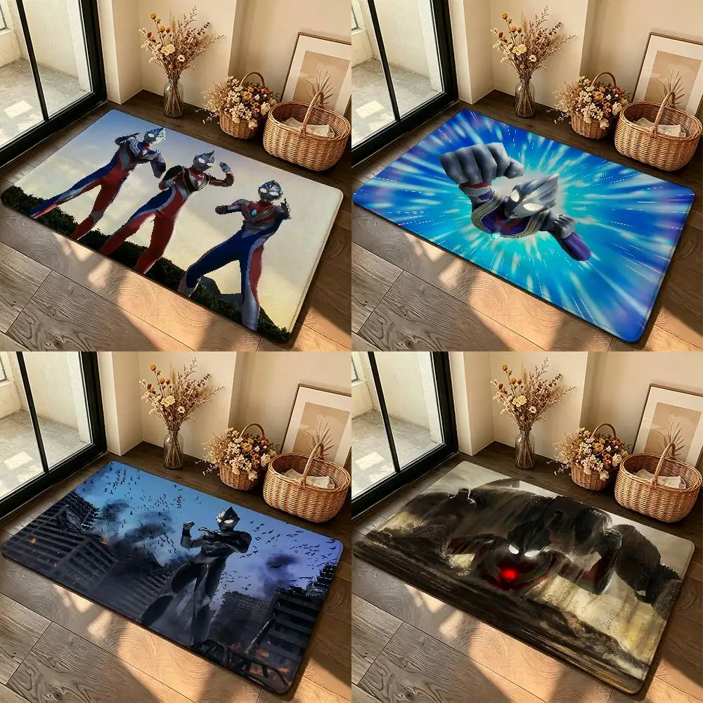 Tapis Cool-U-ultraman-S Souvenirs d'Enfance, Tapis de Salle de Bain Antidérapant, Tapis de Décoration Intérieure, Tapis d'Entrée Résistant aux Rayures