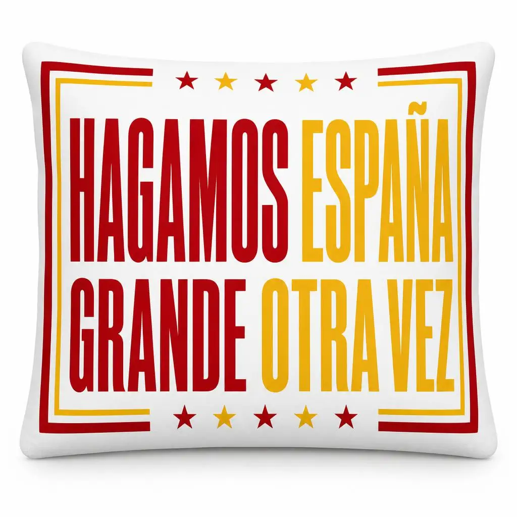 Make Spain Great Again Spanish Patriotism Plush Pillow Cushion Irregular Stuffed Throw Pillow Home Decor Gift Sofa Bed Couch