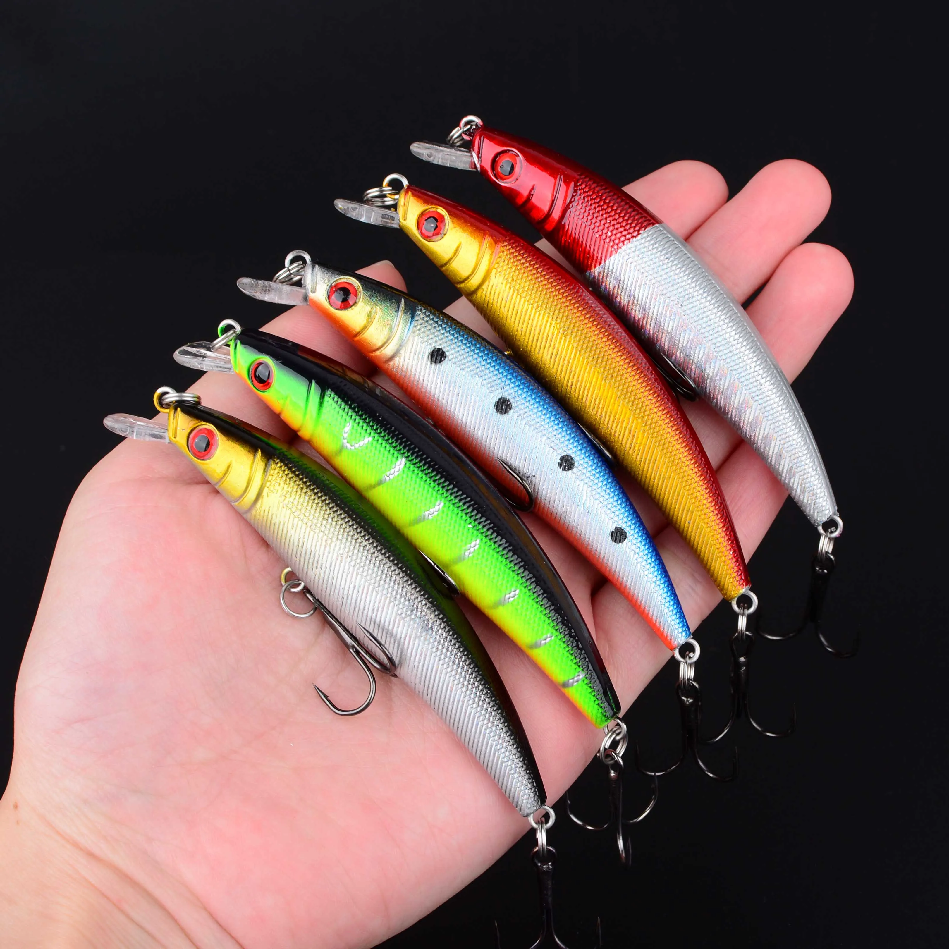 best realistic fishing lures Alwonder 5-Pack Popper Lure, Fishing Top Water Bass Lures Feathered Treble Hooks Rooster Tail Lure Plugs Hard Baits : Sports & Outdoors allowing for controlled depth and optimal action Most realistic lure ever made???