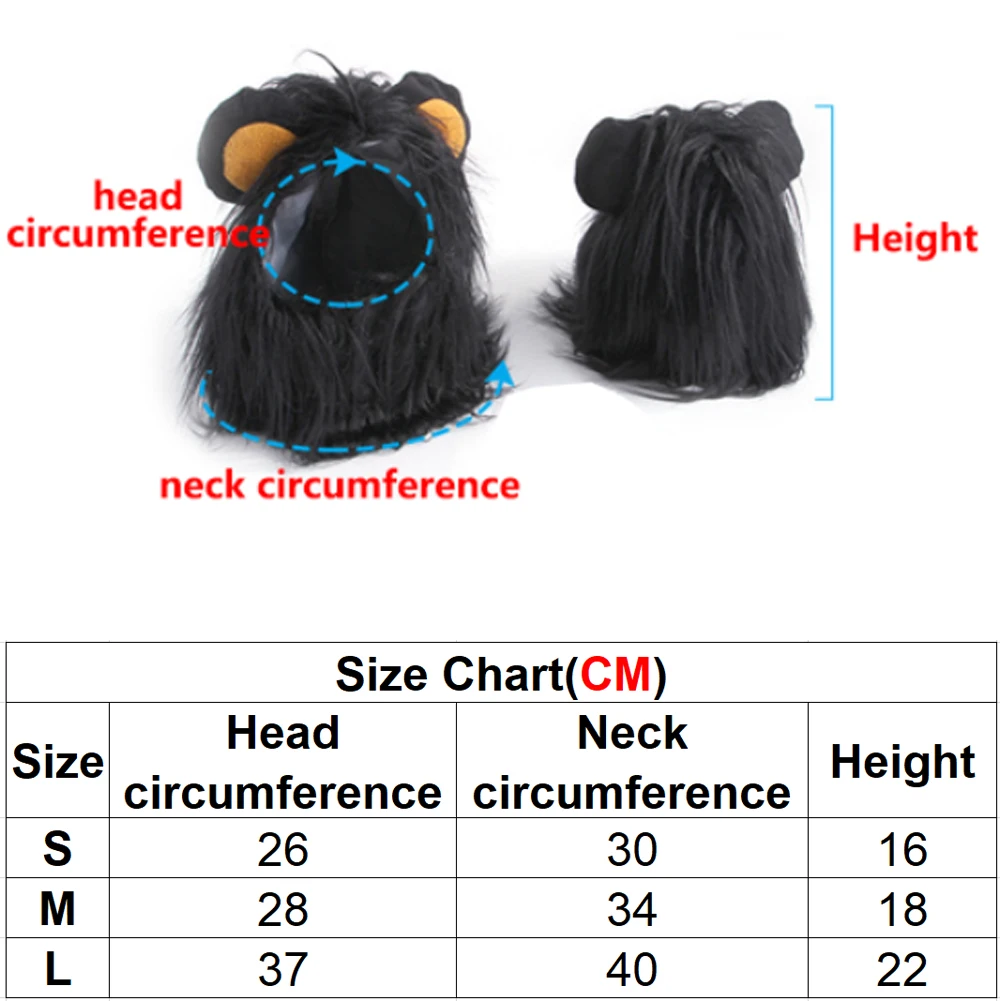 Puppy Cat Cosplay Fantasy Mask Headwear Lion Mane Funny Cute Pet Disguise Costume Accessories Animal Roleplay Fantasia Prop