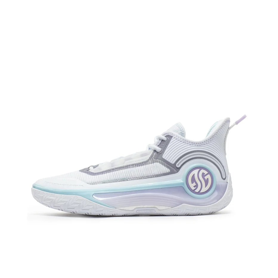 361 AG4 Aaron Gordon 4, Ice Blade Low top Performance Basketball Shoes Men's White Blue 572341111-2