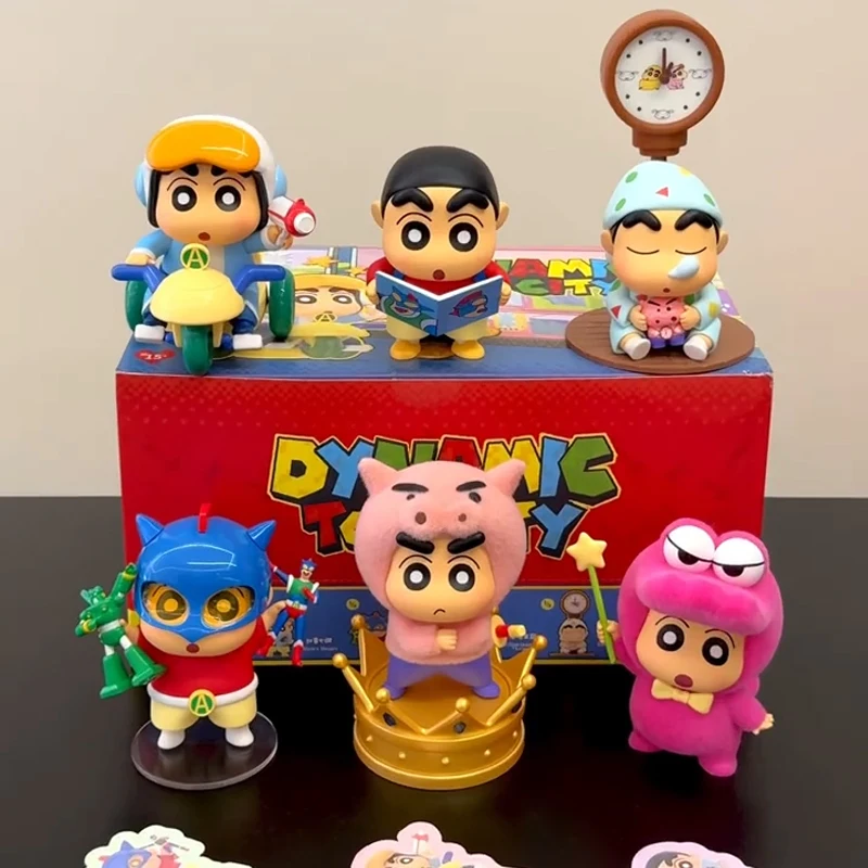 TOP TOY Crayon Shin-Chan Dynamic Toy City Series Caja Sorpresa Figura de Acción de Anime Adorable Modelo de Muñeco Bolsa Sorpresa Adornos Regalo de Escritorio