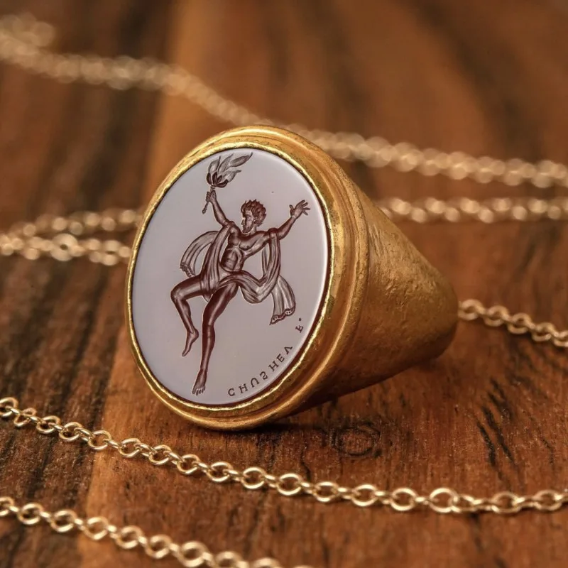 New, Unique and Creative Male God Retro Ring, Myths and Legends, Gods Jewelry, Ethnic Holiday Gifts