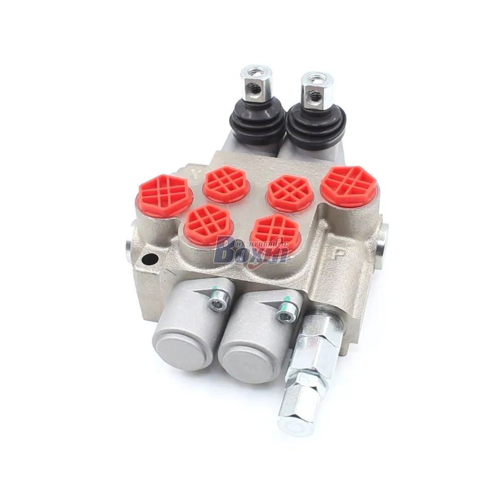 Hydraulic Monoblock Directional Valve P40-XNHJ: 2 Spool Manual, 40 L/min - OEM & Wholesale Available