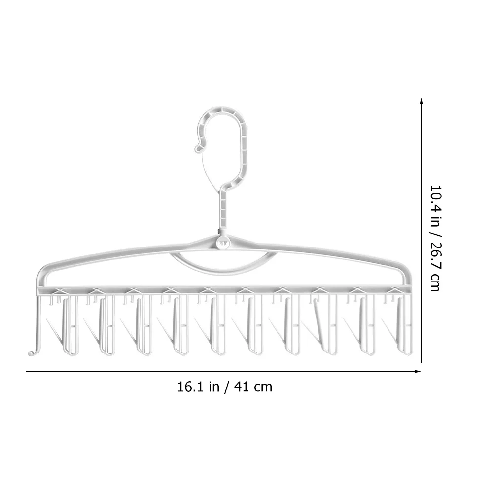 

2pcs White Indoor Clothes Hangers Rack for Hanging Underwear Sock Drying Laundry.clips clothes hanger drying socks gingerbread