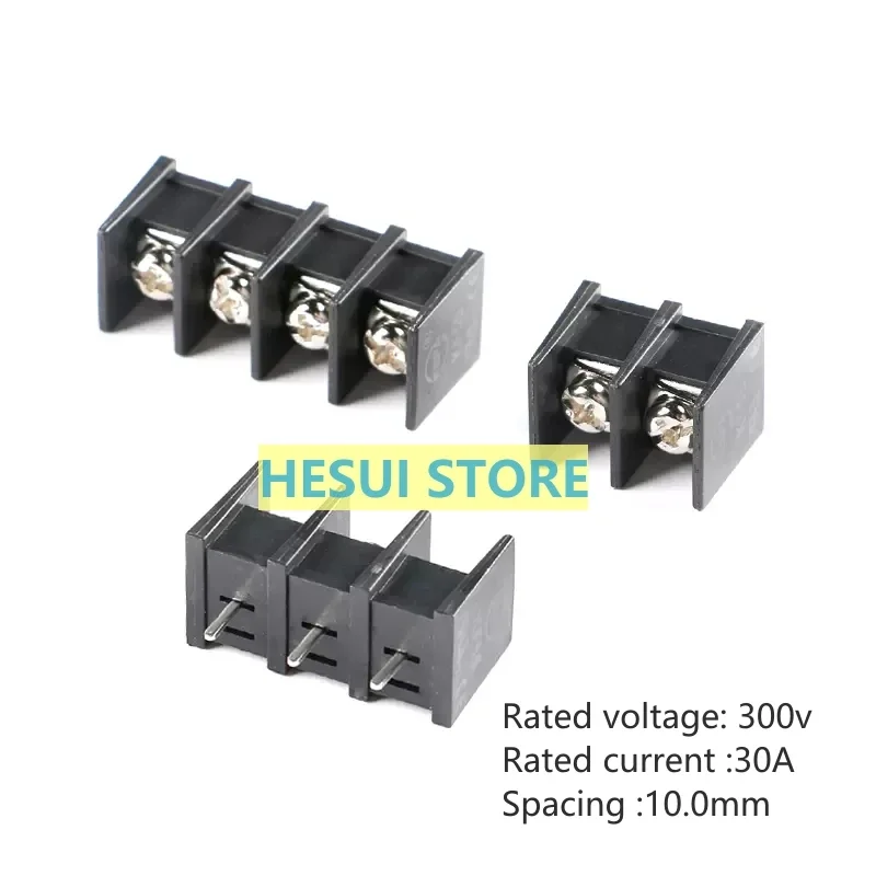 10 PCS KF55C-10.0-2/3/4P DIP 300V/30A 10mm spacing fence terminal in the middle pins Wiring Termina Block & Connector