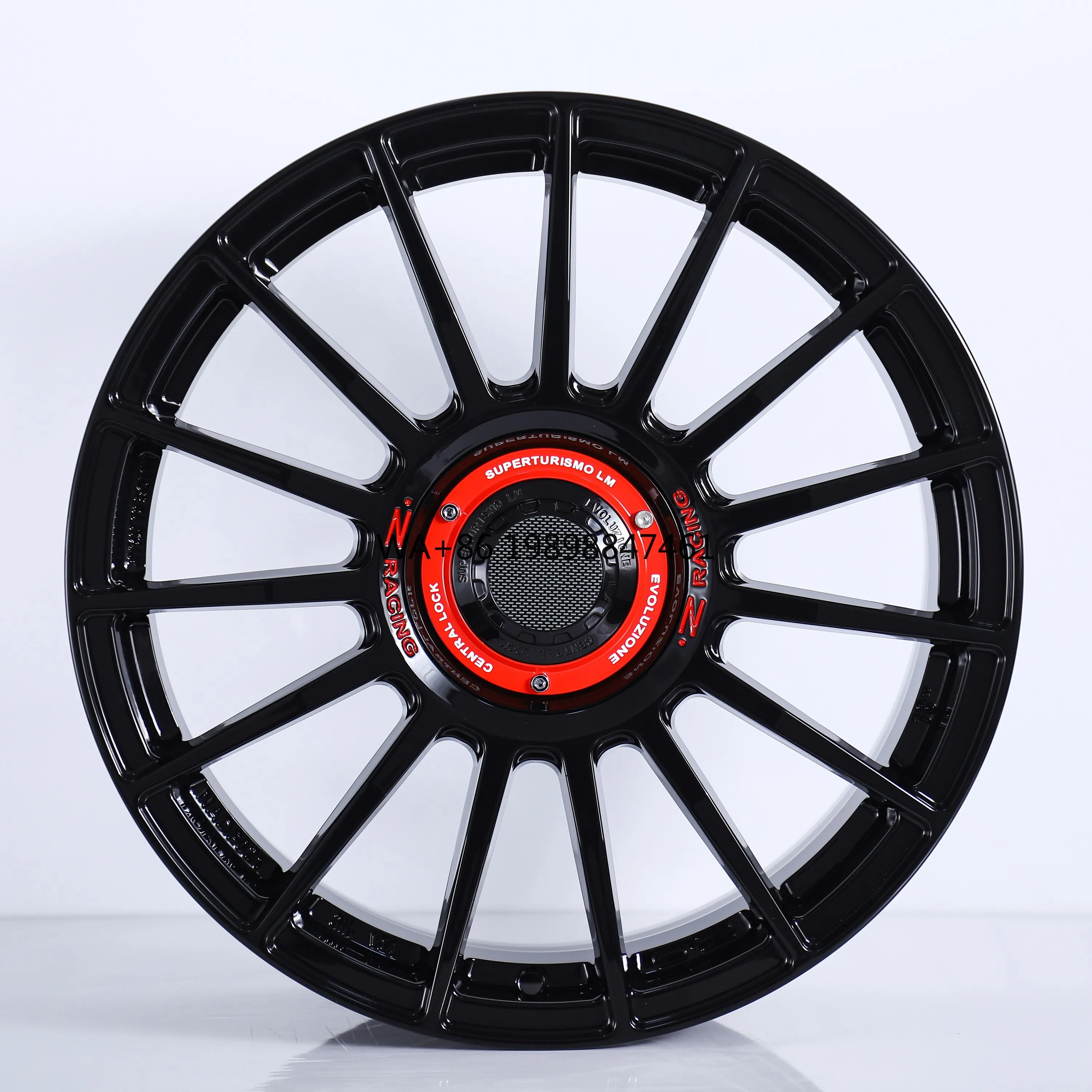 

Customized 21 Inch Forged Aluminum Alloy Car Wheels Five Spoke Design Brilliant Black Red Color New Condition 5*130 Fit