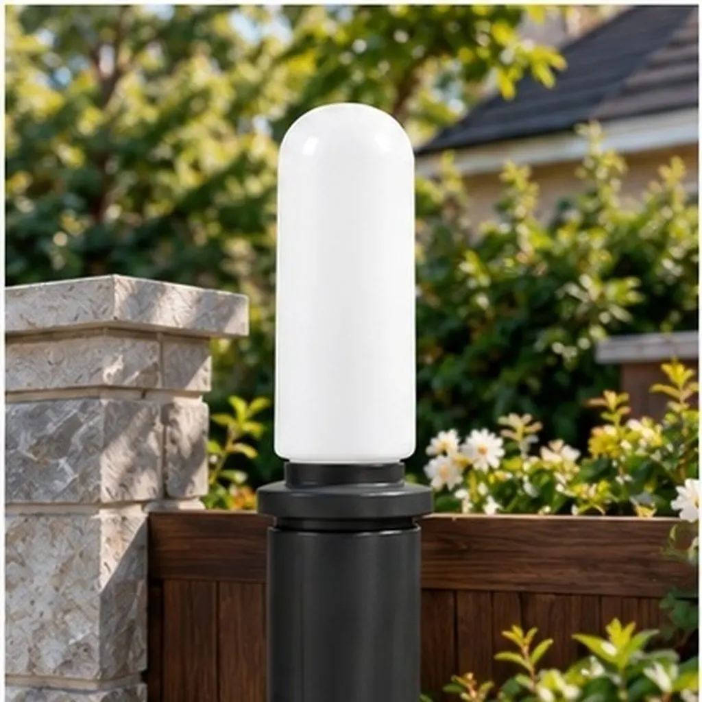 Outdoor Acrylic Waterproof Lamp Shade Spherical Globe Screw on Cover for Pathway Wall Post Garden Light Replacement Lamp Covers