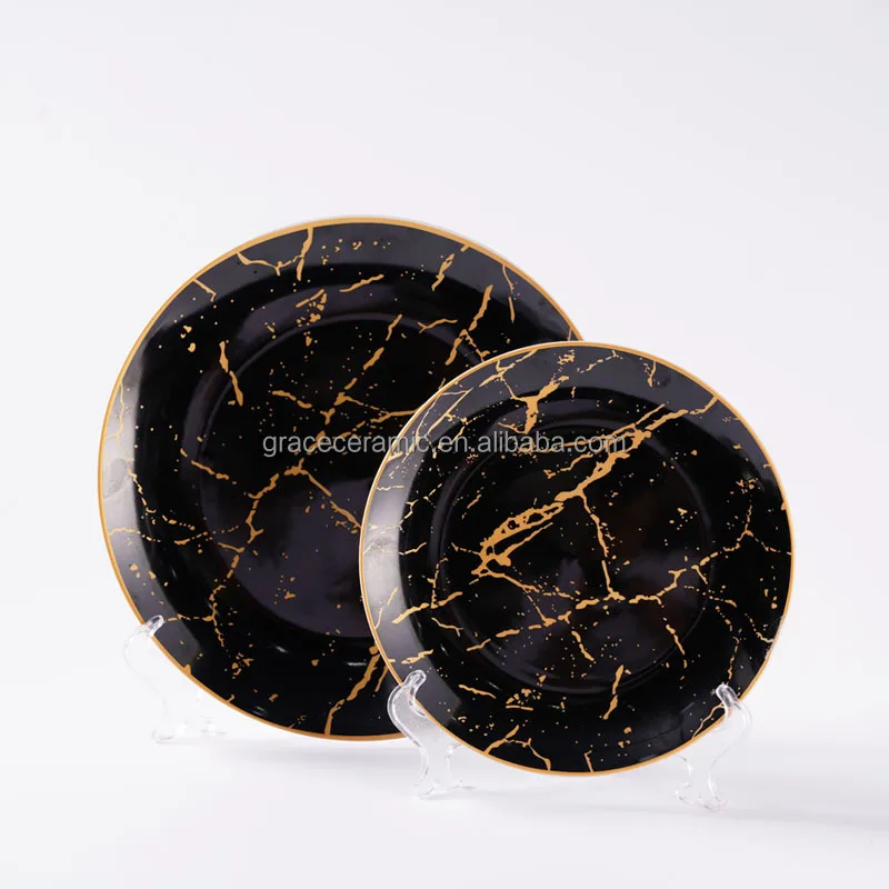 Luxury Fine China Porcelain 24 Pieces New Design Dinner Set Ceramic Tableware Set Custom Made Dinnerware Sets for 6 People