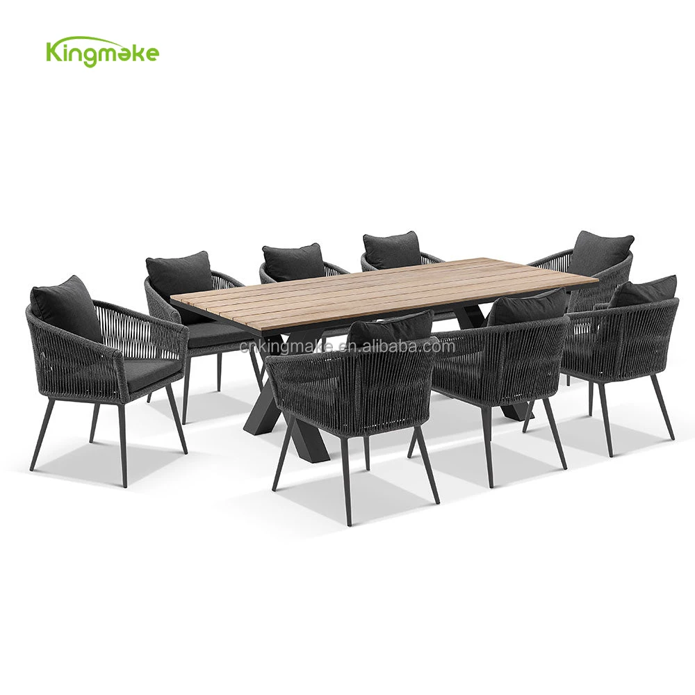 

Outdoor Restaurant Furniture Dining Room Tables 6 Seater Patio Rectangle Table Set